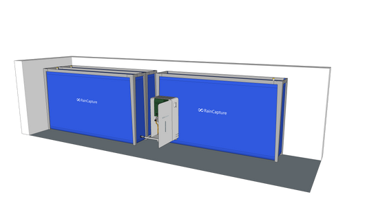 Waterzak verticaal - 2500 liter